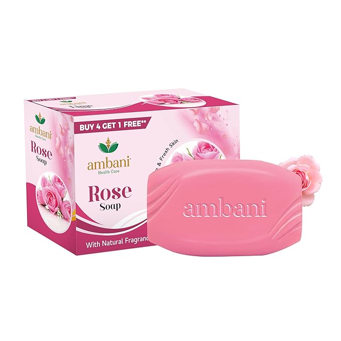 Mysore Sandal Rose luxury Bath Soap Pack Of (4*150g)